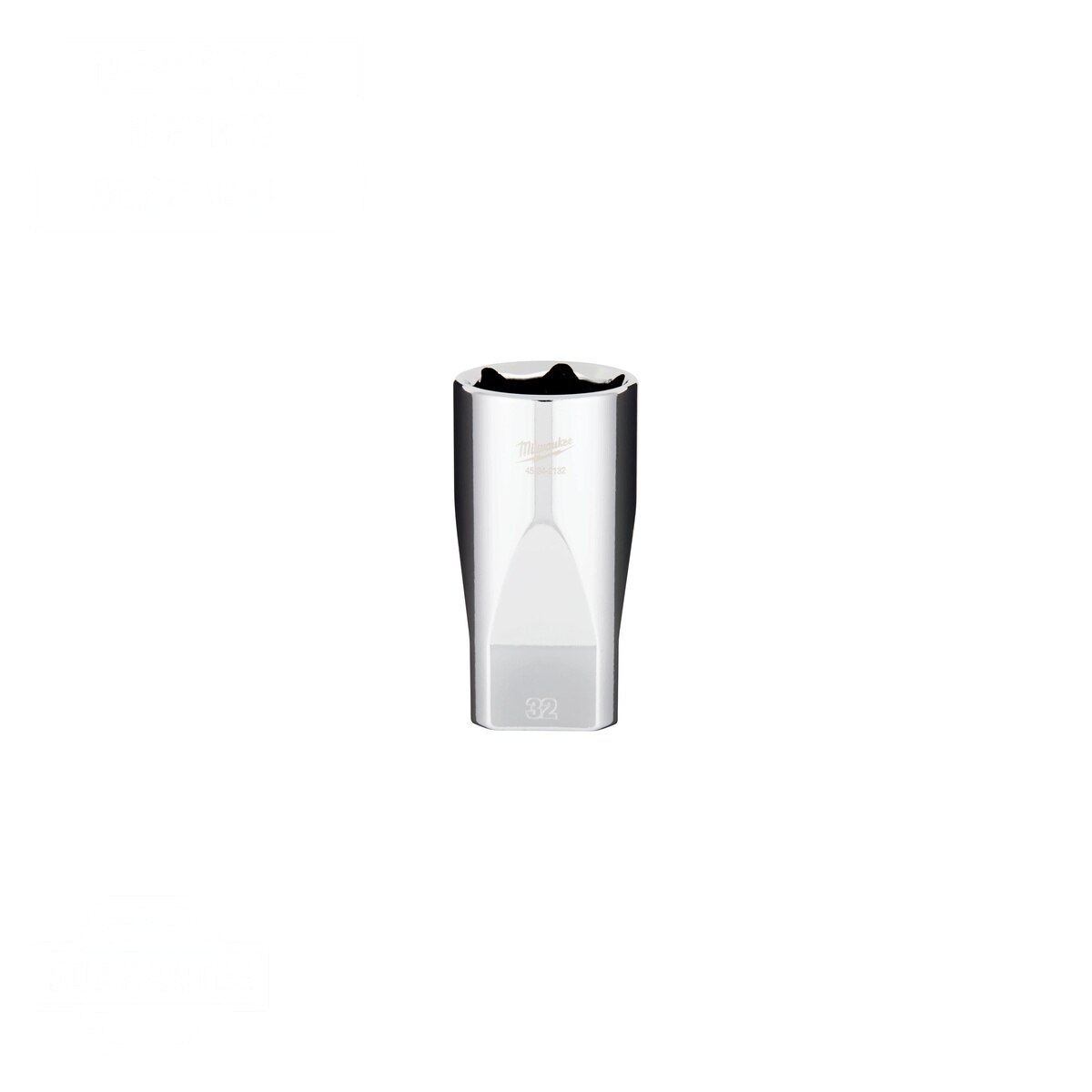 Milwaukee 45-34-2132 1/2" Drive 32 mm 6-Point Deep Socket with Four Flat Sides