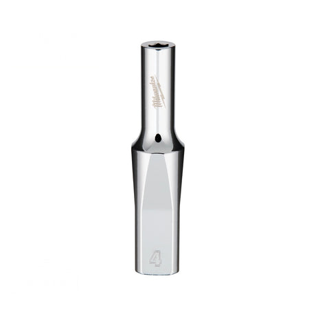 Milwaukee 45-34-4010 1/4" Drive 4 mm 6-Point Deep Socket with Four Flat Sides