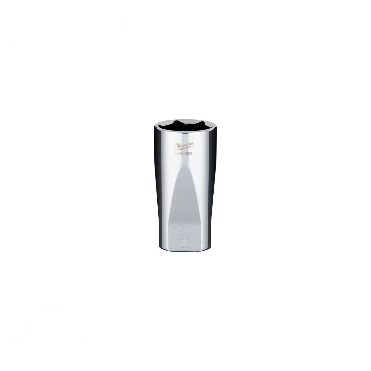 Milwaukee 45-34-8031 3/8" Drive 15/16" SAE Deep Well 6-Point Socket with Four Flat Sides