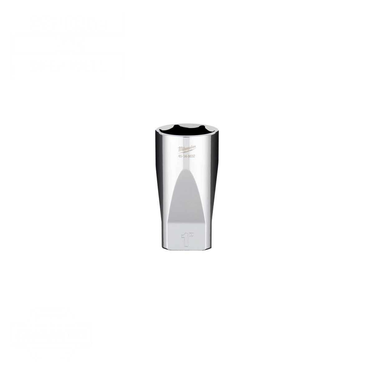 Milwaukee 45-34-8032 3/8" Drive 1" Deep 6-Point Socket with Four Flat Sides