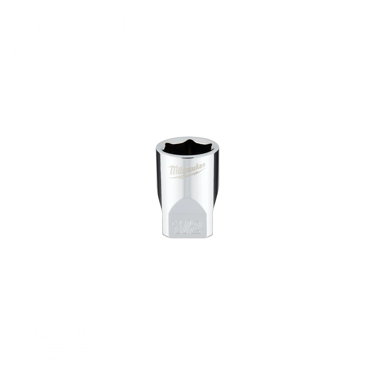 Milwaukee 45-34-9009 1/4" Drive 1/2" SAE 6-Point Deep Socket with Four Flat Sides