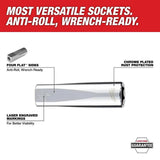 Milwaukee 45-34-9011 1/4" Drive 5/32" SAE 6-Point Deep Socket Four Flat Sides - 2
