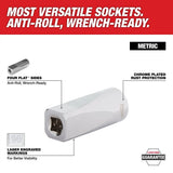 Milwaukee 45-34-9031 1/4" Drive 5.5 mm Metric 6-Point Socket with Four Flat Sides - 2