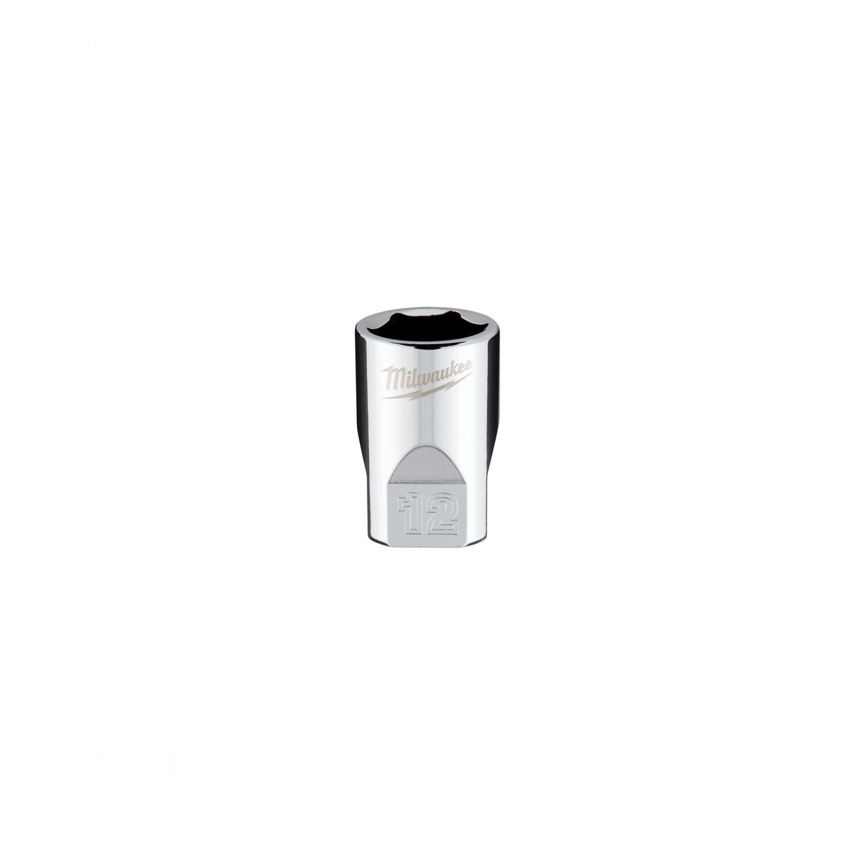 Milwaukee 45-34-9038 1/4" Drive 12 mm Metric 6-Point Socket with Four Flat Sides