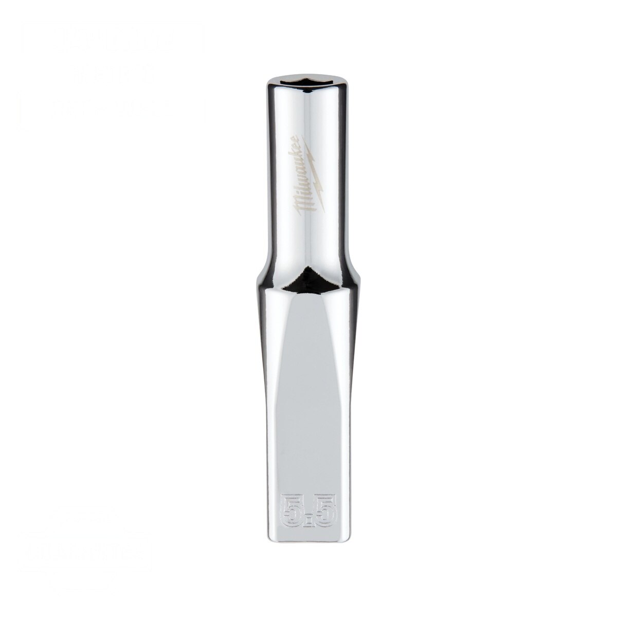 Milwaukee 45-34-9043 1/4" Drive 5.5mm Metric 6-Point Deep Socket with Four Flat Sides