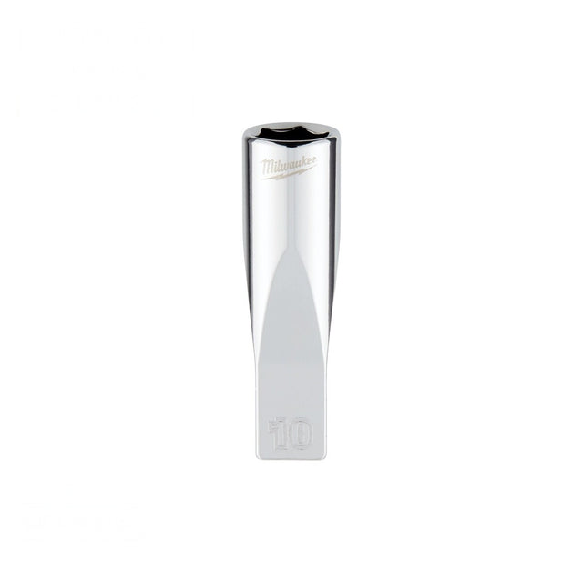 Milwaukee 45-34-9048 1/4" Drive 10mm Metric 6-Point Deep Socket with Four Flat Sides