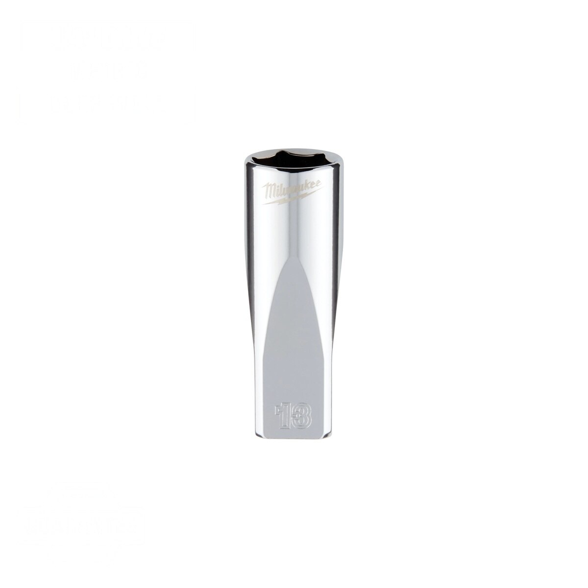 Milwaukee 45-34-9051 1/4" Drive 13 mm Metric Deep 6-Point Socket with Four Flat Sides