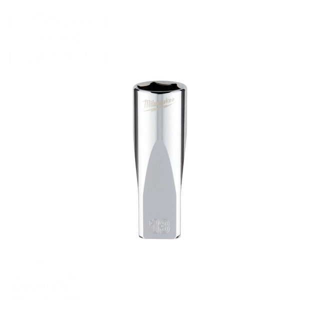 Milwaukee 45-34-9051 1/4" Drive 13 mm Metric Deep 6-Point Socket with Four Flat Sides