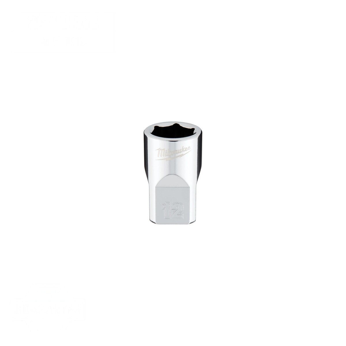 Milwaukee 45-34-9082 3/8" Drive 12 mm 6-Point Metric Socket with Four Flat Sides