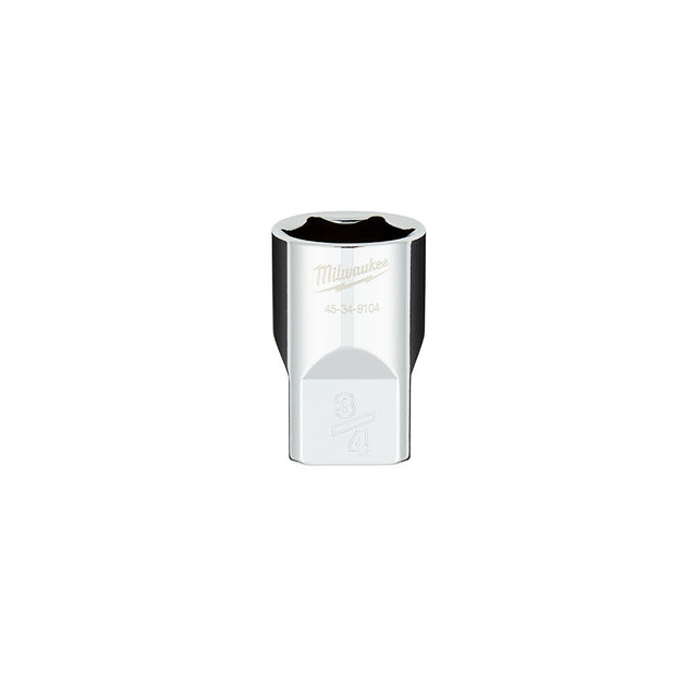 Milwaukee  45-34-9104 1/2" Drive 3/4" SAE 6-Point Socket with FOUR FLAT™ Sides