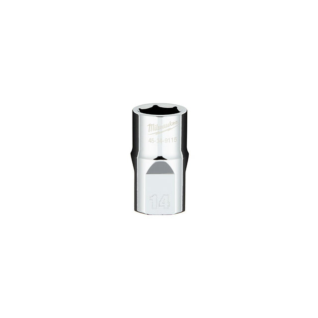 Milwaukee  45-34-9115 1/2" Drive 14mm Metric 6-Point Socket with FOUR FLAT™ Sides