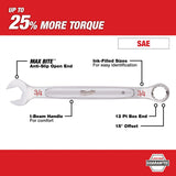Milwaukee 45-96-9424 3-4" SAE Combination Wrench with MAXBITE Open-End Grip - 2
