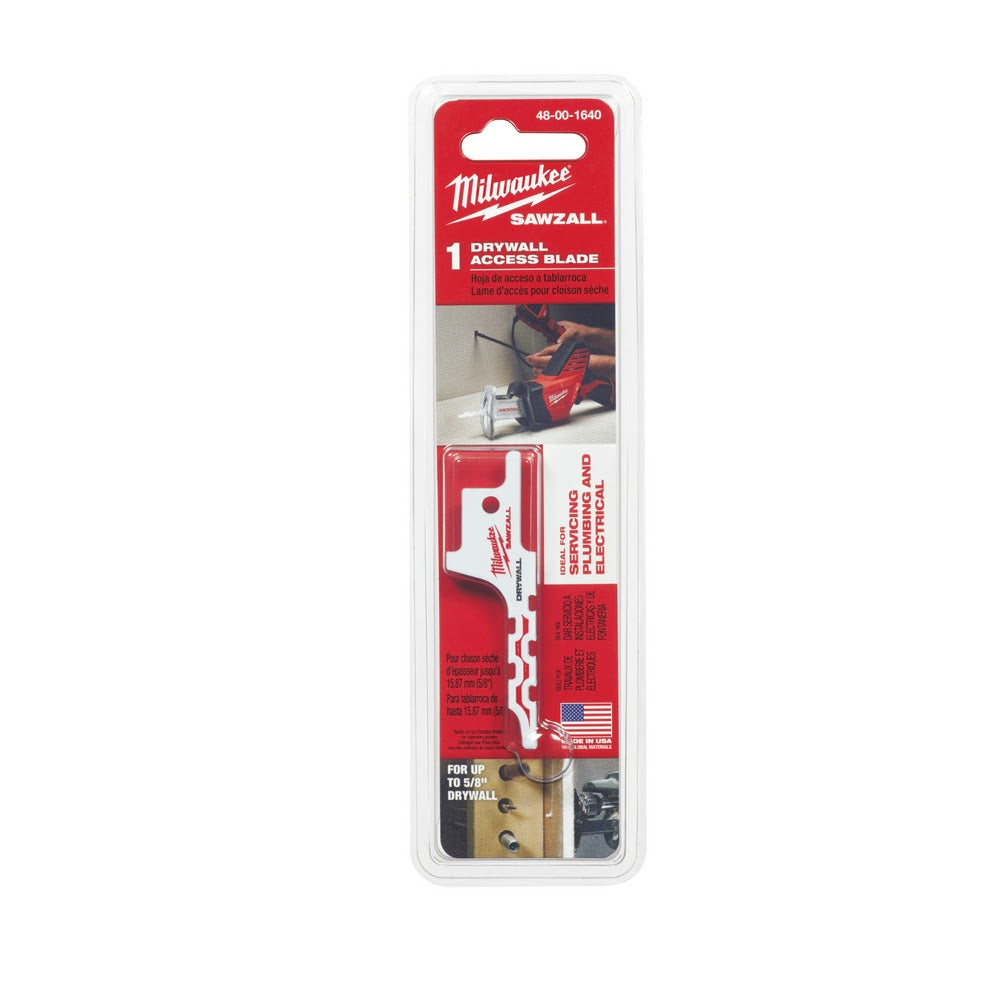 Milwaukee 48-00-1640 Drywall Access Sawzall Blade 1-Pack - 6