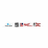 Milwaukee 48-00-4186 Ice Hardened 6" 24 TPI Sawzall Blade 5-Pack - 4