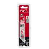 Milwaukee 48-00-5090 4" x 10TPI Bi-Metal Super Sawzall Blade 5-Pack - 10