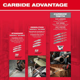 Milwaukee 48-00-5243 12" 6 TPI Wrecker Sawzall Blade with Carbide Teeth - 7