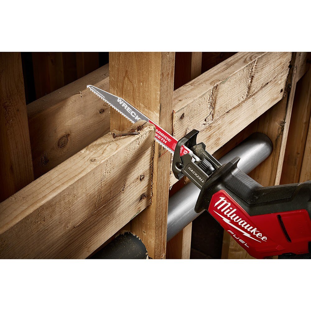Milwaukee 48-00-5243 12" 6 TPI Wrecker Sawzall Blade with Carbide Teeth - 12