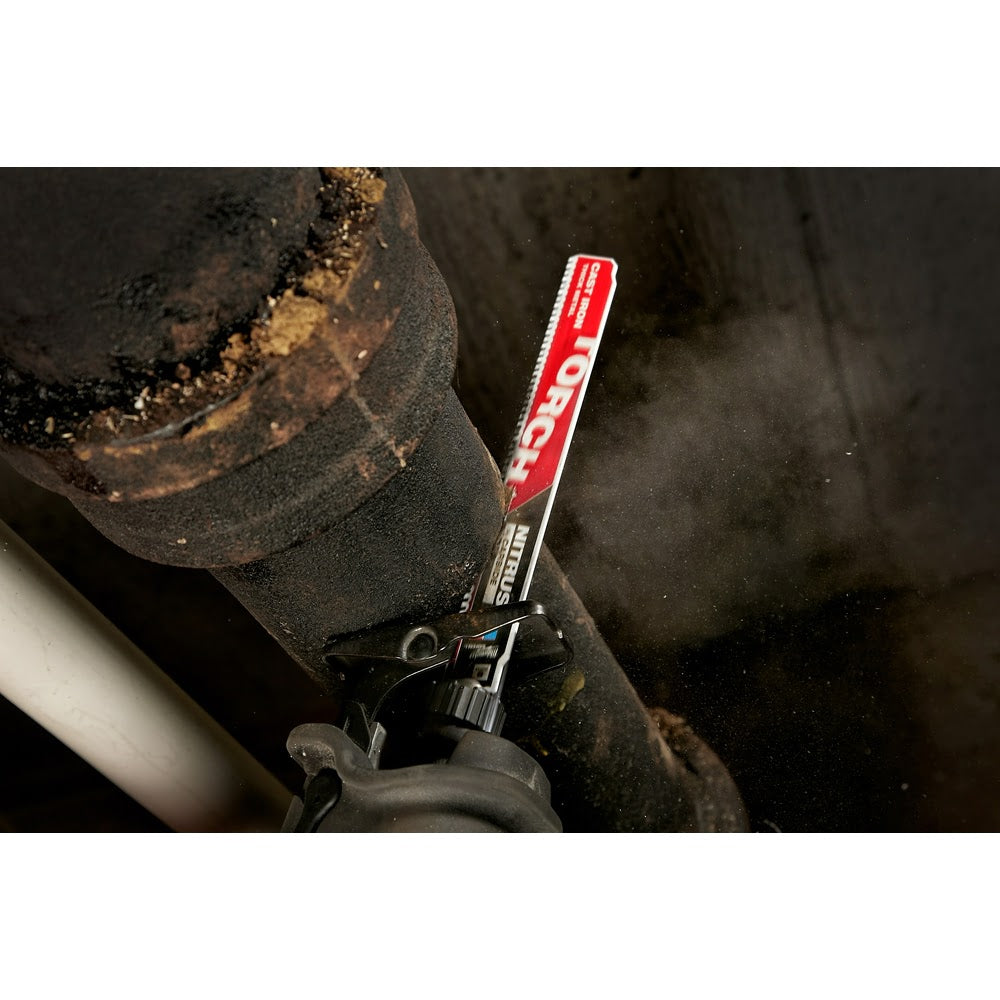 Milwaukee 48-00-5263 12” 7TPI The TORCH™ with NITRUS Carbide™ for Cast Iron SAWZALL®  Blade 1PK - 10