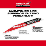 Milwaukee 48-00-5271 6" 6TPI The Wrecker with Nitrus Carbide 1PK - 4