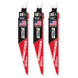 Milwaukee 48-00-5371 6" 6TPI The Wrecker with Nitrus Carbide 3PK