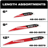 Milwaukee 48-00-5371 6" 6TPI The Wrecker with Nitrus Carbide 3PK - 3