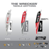 Milwaukee 48-00-5371 6" 6TPI The Wrecker with Nitrus Carbide 3PK - 9