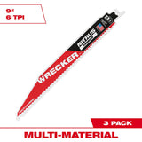 Milwaukee 48-00-5372 9" 6TPI The Wrecker with Nitrus Carbide 3PK - 2