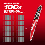 Milwaukee 48-00-5372 9" 6TPI The Wrecker with Nitrus Carbide 3PK - 4