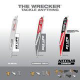 Milwaukee 48-00-5372 9" 6TPI The Wrecker with Nitrus Carbide 3PK - 9