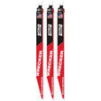 Milwaukee 48-00-5373 12" 6TPI The Wrecker with Nitrus Carbide 3PK