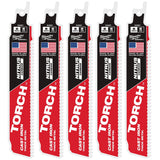 Milwaukee 48-00-5561 6" 7TPI The TORCH with NITRUS CARBIDE for CAST IRON 5PK