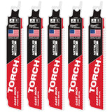 Milwaukee 48-00-5561 6" 7TPI The TORCH with NITRUS CARBIDE for CAST IRON 5PK