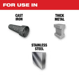 Milwaukee 48-00-5561 6" 7TPI The TORCH with NITRUS CARBIDE for CAST IRON 5PK - 3