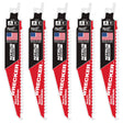 Milwaukee 48-00-5571 6" 6TPI The Wrecker with Nitrus Carbide 5PK