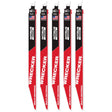 Milwaukee 48-00-5573 12" 6TPI The Wrecker with Nitrus Carbide 5PK