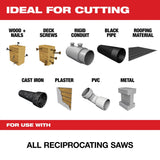 Milwaukee 48-00-5573 12" 6TPI The Wrecker with Nitrus Carbide 5PK - 2