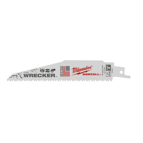 Milwaukee 48-00-5701 WRECKER Multi-Material SAWZALL Blade 6" 7/11TPI 5 Pack