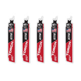 Milwaukee 48-00-6551  6" Reciprocating Saw Blade 10TPI The TORCH with NITRUS CARBIDE Teeth for Medium Metal 5PK 