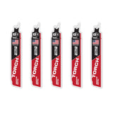 Milwaukee 48-00-6551  6" Reciprocating Saw Blade 10TPI The TORCH with NITRUS CARBIDE Teeth for Medium Metal 5PK  - 14