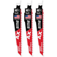 Milwaukee 48-00-7351 6" 5 TPI NITRUS Carbide Teeth SAWZALL Blade for Wood with Nails and Screws (3 Pack)