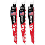Milwaukee 48-00-7351 6" 5 TPI NITRUS Carbide Teeth SAWZALL Blade for Wood with Nails and Screws (3 Pack)