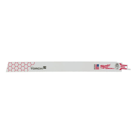 Milwaukee 48-00-8789 Super Sawzall Blade 18 Teeth per Inch 12-Inch Length, Torch, 25 Pack
