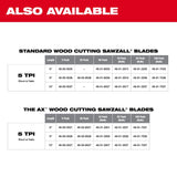 Milwaukee 48-01-2001 6 in. 5 TPI The Ax™ SAWZALL® Blades-Bulk 10 - 8