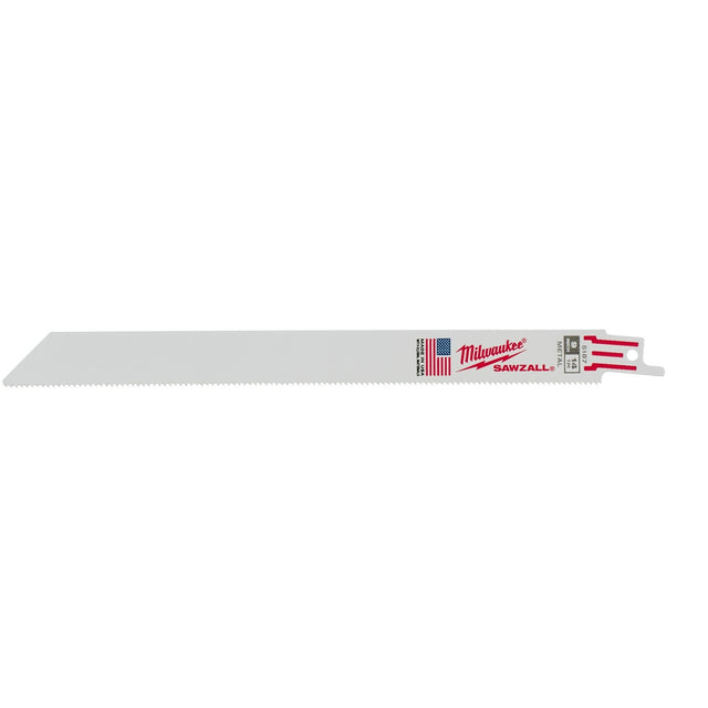 Milwaukee 48-01-2187 9" 14 TPI Thin Kerf Sawzall Reciprocating Saw Blades for Medium Metal