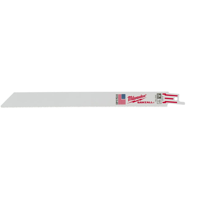 Milwaukee 48-01-2187 9" 14 TPI Thin Kerf Sawzall Reciprocating Saw Blades for Medium Metal