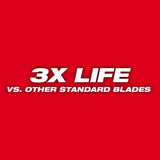 Milwaukee 48-01-2187 9" 14 TPI Thin Kerf Sawzall Reciprocating Saw Blades for Medium Metal - 2