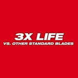 Milwaukee 48-01-2187 9" 14 TPI Thin Kerf Sawzall Reciprocating Saw Blades for Medium Metal - 2