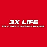 Milwaukee 48-01-6184 6" x 18TPI Bi-Metal Super Sawzall Blade 50-Pack - 3