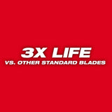 Milwaukee 48-01-6184 6" x 18TPI Bi-Metal Super Sawzall Blade 50-Pack - 3