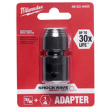 Milwaukee 48-03-4405  SHOCKWAVE 3/8 SQ TO 1/4 Hex Impact Adapter - 2